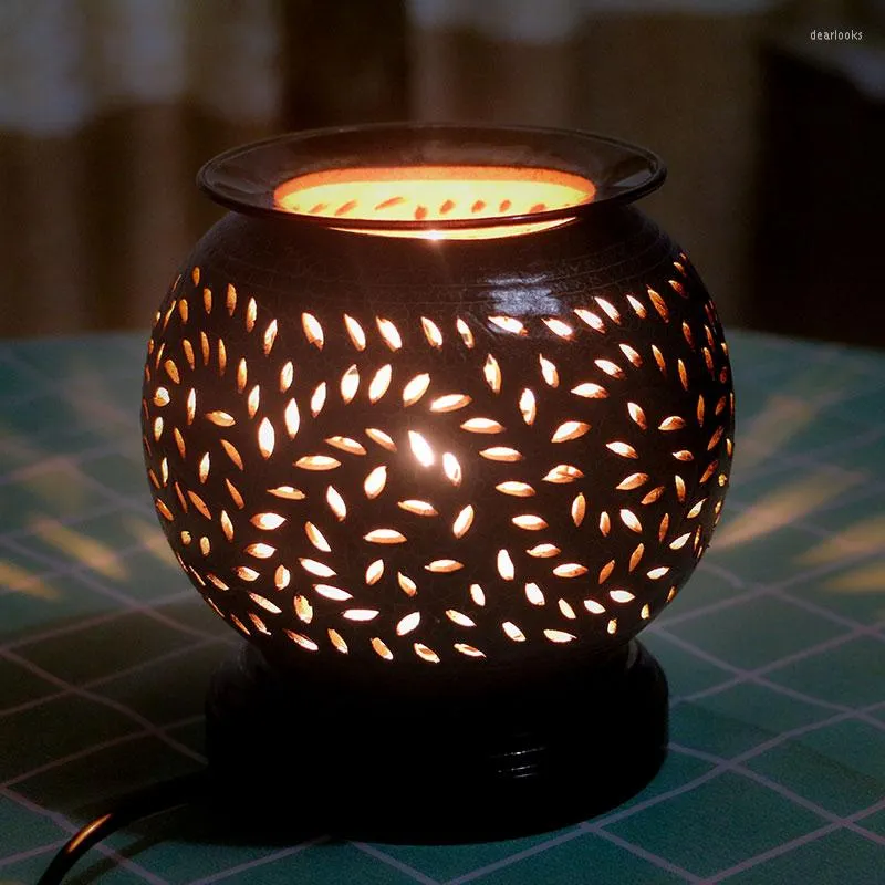 Fragrance Lamps Portable Incense Burner Ceramic Electric House Home Smell Buddhist Supplies Quemador De Incienso Decorations OO50XL