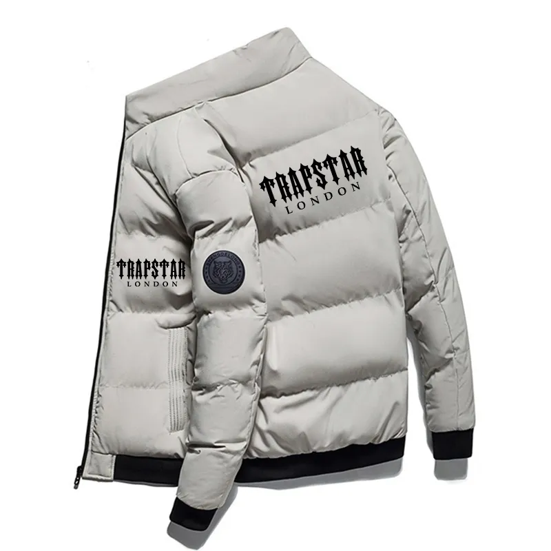 2022 Nowa marka Męskie kurtki odzież wierzchnia i płaszcza Trapstar London Printing Fashion Fashion Than Winter Winter Harajuku Windproof Windproof Down Turies