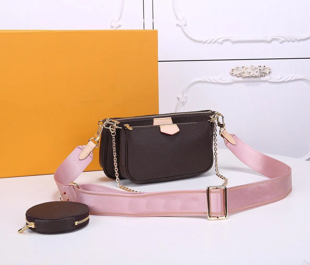 2021 sacs de créateurs de luxe mode sac à bandoulière de haute qualité femmes sacs à main portefeuille avec boîte