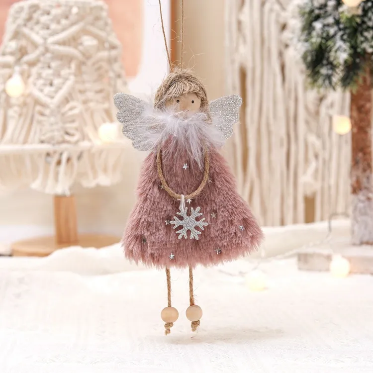 Navidad Xmas Tree Pendant Ornaments 2023 New Year Gifts Christmas Angel Dolls Christmas Decoration for Home Natal Noel Deco FY7985