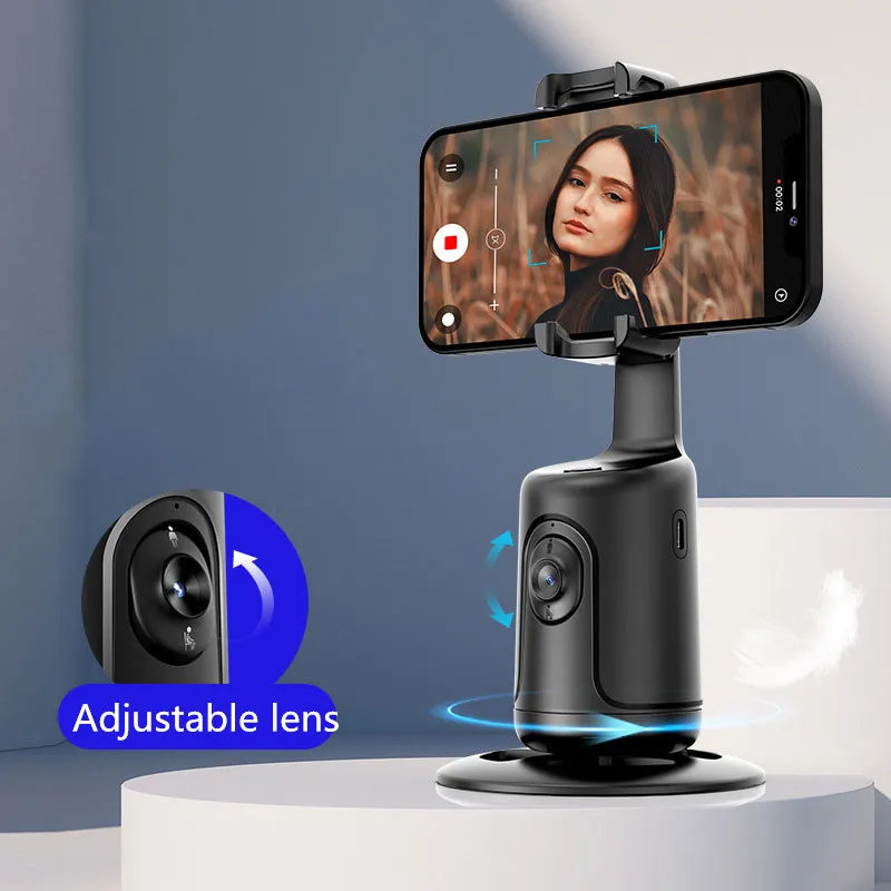 New Phone Holders Adjustable Cell Phone Stand Holder 360°Auto Face Tracking Gimbal Smart AI Phones Mounts