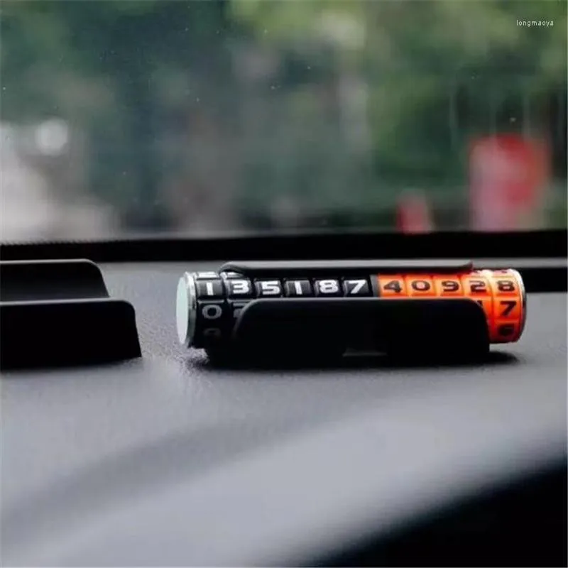 Interior Decorations Car Temporary Parking Card Phone Number Plate Hidden Switch Telephone Stop