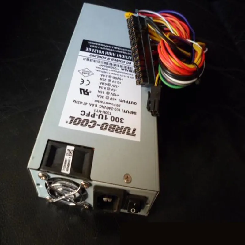 Bilgisayar Güç Süpürgeleri Edge 1U -5V 300W Güç Kaynağı için Yeni Orijinal PSU Turbo-Cool 300 1U-PFC T30U-HY1