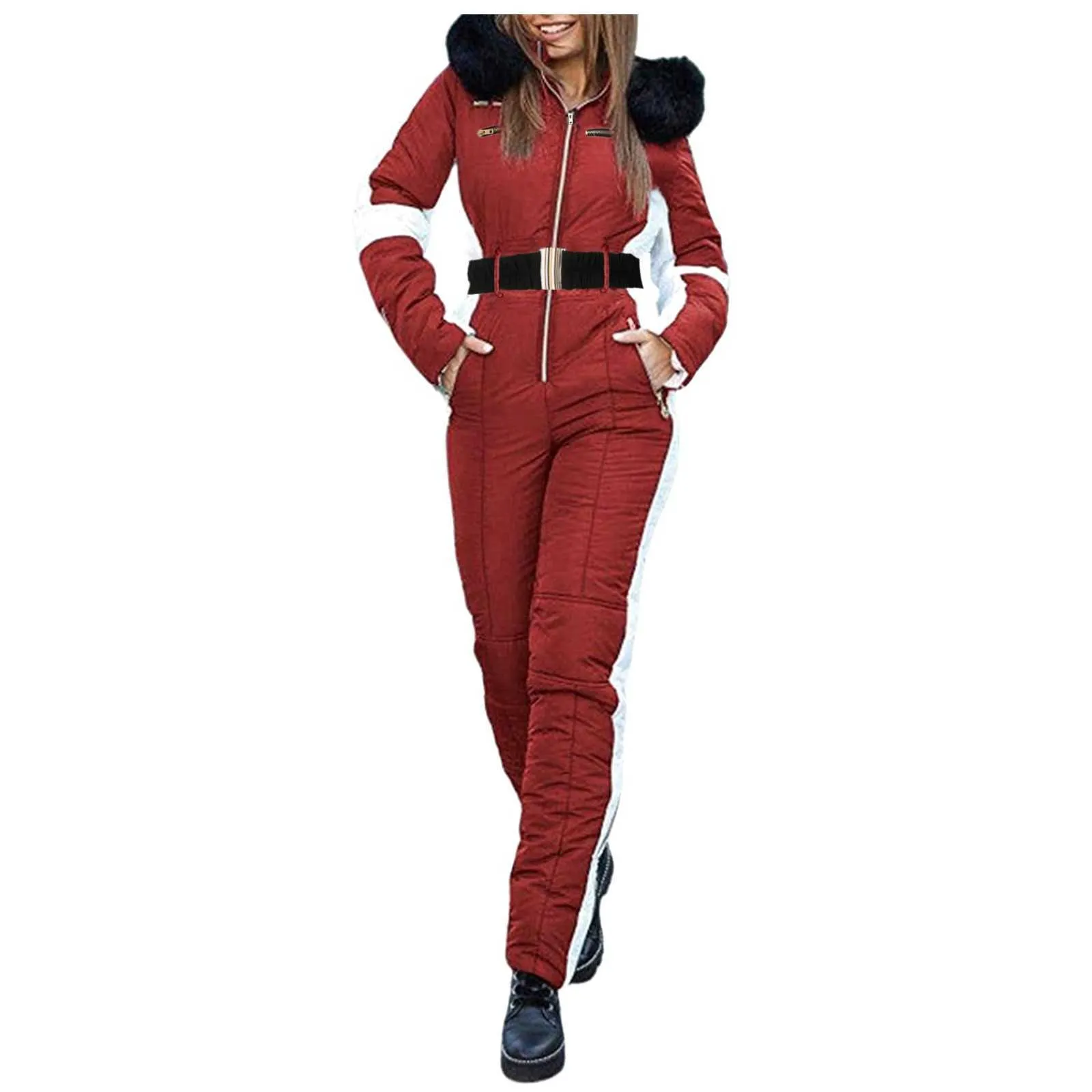 Skiing Suits Womens Skiing Suites Winter Outdoor Sports Warm Jumpsuit Waterproof With Removablar Outdoor Sports Zipper Ski Suit L221008 From 65 99 DHgate