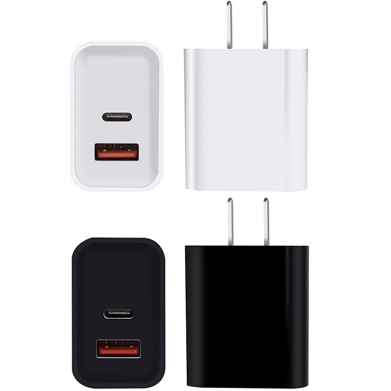 PD18W Wall Charger Quick Charger Mobiele telefoons Chargers Plugpoorten Opladen voor smartphone
