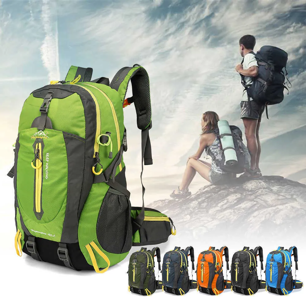 Hiking Bags 40L Waterproof Cycling Backpack Travel Backpack Camp Hike Laptop Daypack Trekking Climb Back Bags For Men Women Sports backpack L221014