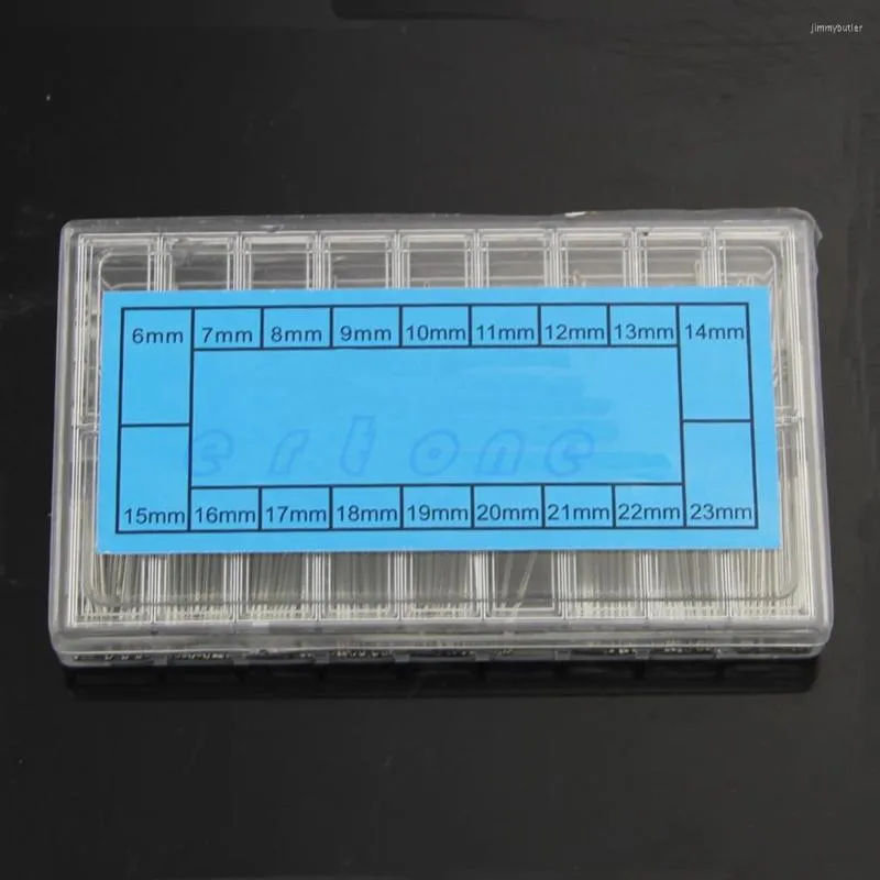 시계 수리 키트 360pcs 스테인리스 스틸 시계 제작자 밴드 링크 코터 핀 도구 세트 6-23mm