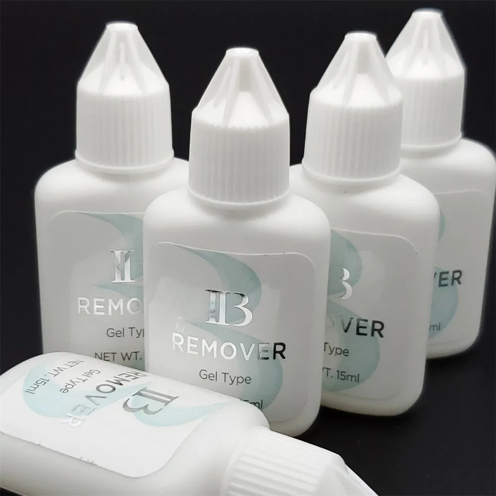 1 bottiglia da 15 ml Gel per l'estensione delle ciglia Rimozione della colla Kit detergente per ciglia Rimozione di strumenti di bellezza per il trucco adhensive