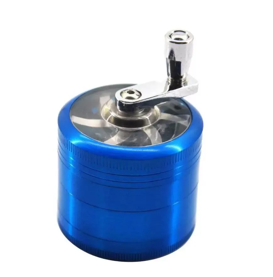 tobacco grinder with handle Accessories Tobacco Grinder 50mm 4 Layers Zicn Alloy... From  Promotionspace, $6.49