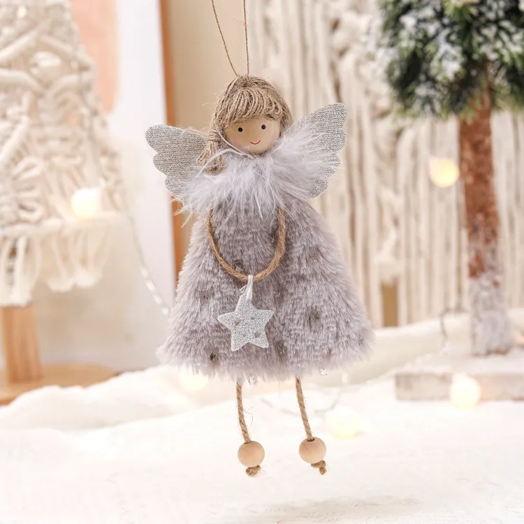 Navidad Xmas Tree Pendant Ornaments 2023 New Year Gifts Christmas Angel Dolls Christmas Decoration for Home Natal Noel Deco FY7985