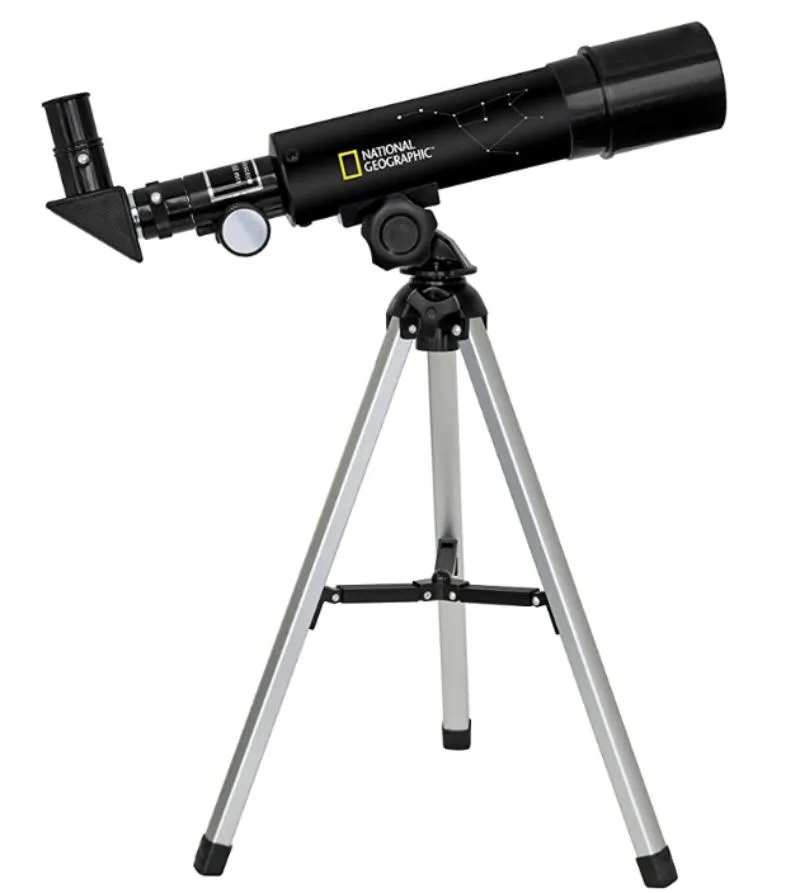 The Telescope Is Equipped With Aluminum Tripod With 60x Magnification