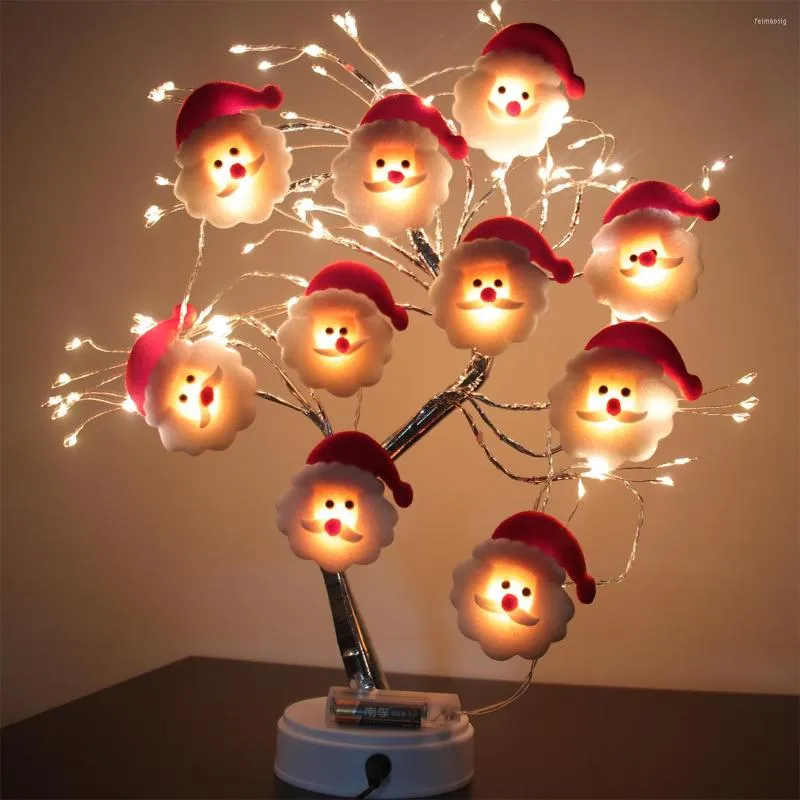 Ozdoby choinkowe 2022 Cristmas Ornament Xmas Navidad GiftsSnowman Tree girlanda LED girlanda żarówkowa wesołych świąt dla domu