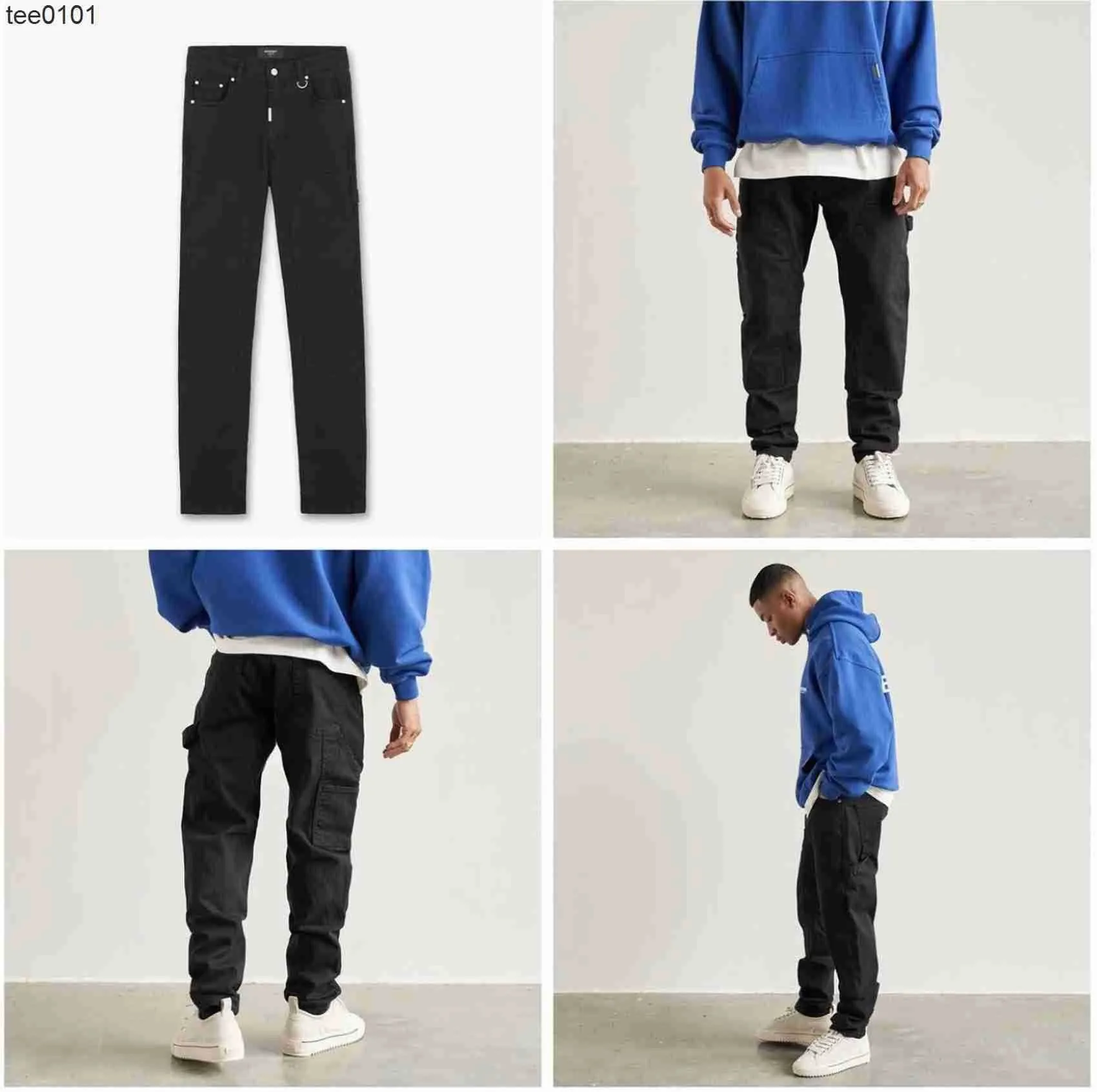 High Set REPRESENT Street Style Overalls Designer Multi Pocket Stretch