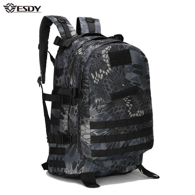 Wandelzakken 40l 3D Outdoor Sport Militaire Tactische klimmen Bergbruggack Camping Hiking wandelen Trekking Rucksack Travel Outdoor Bag L221014