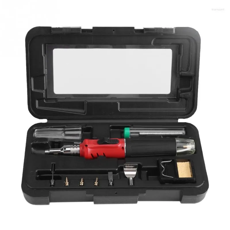 In 1 Automatic Ignition Soldering Iron Set Butane Welding Torch Tools Kit Electric Gas Blow Pen