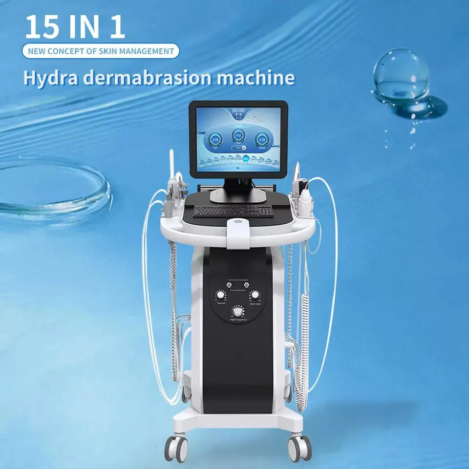 15 in 1 Hydro Micdermabrasie Aqua Dermabrasie Schoonheid Machine Water Peeling Hydro Dermabrasioin Huidverjonging Apparaat