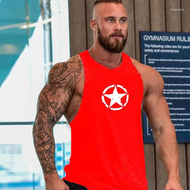 Men Cotton Gym Fitness Workout Muscle Sleeveless Top Bodybuilding