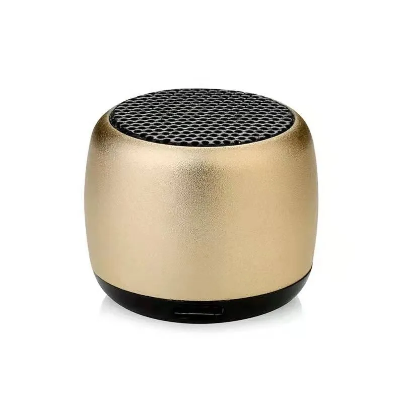 Portable Speakers Mini Gift Bluetooth Metal HiFi TWS Super klein staal luid draadloos 221014