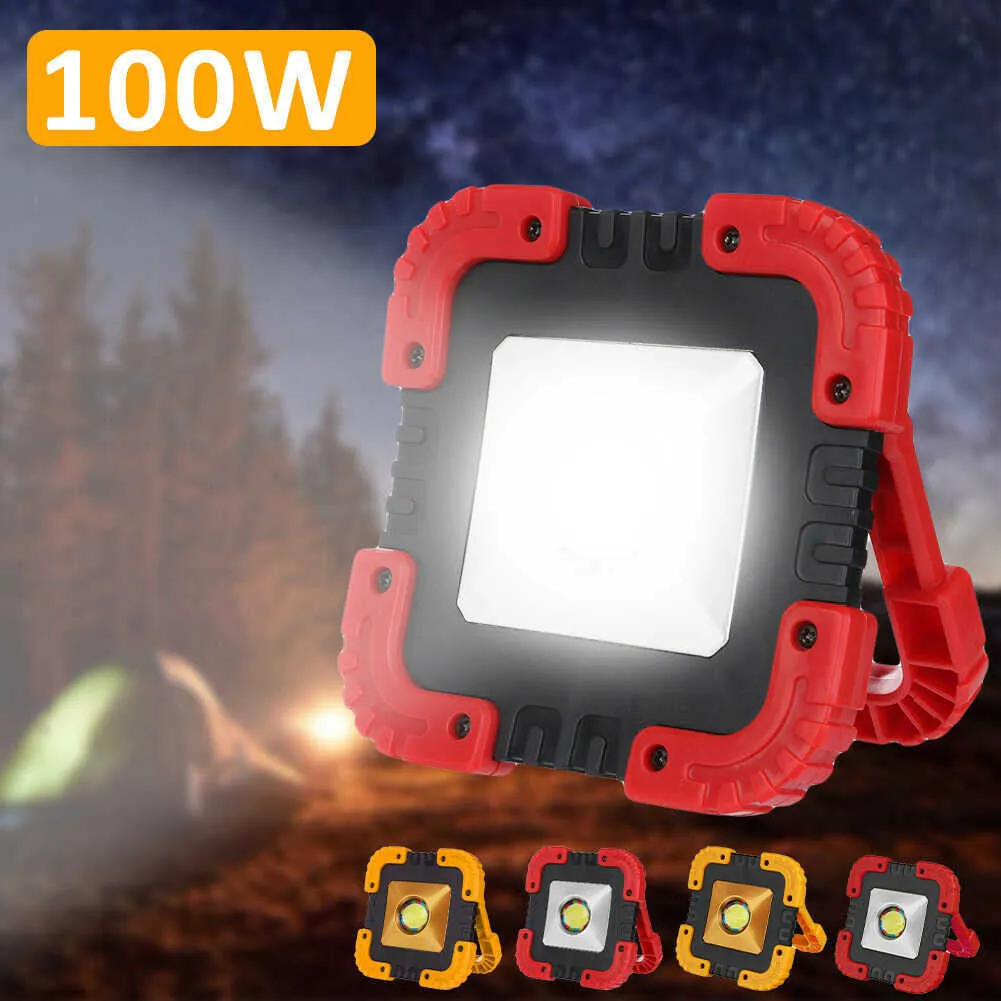 Ficklampor facklor Nya mest kraftfulla LED -arbetsljus superljust bärbara spotlight laddningsbara för utomhus camping lampe ficklampa år 18650 l221014