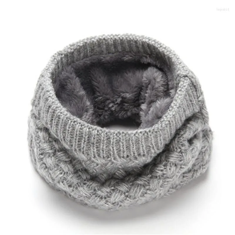 Scarves Female Warm Cashmere Tube Scarf Children Knitted Cowl Neck Shawls Wraps Men Women Winter Wool Collar Warmer