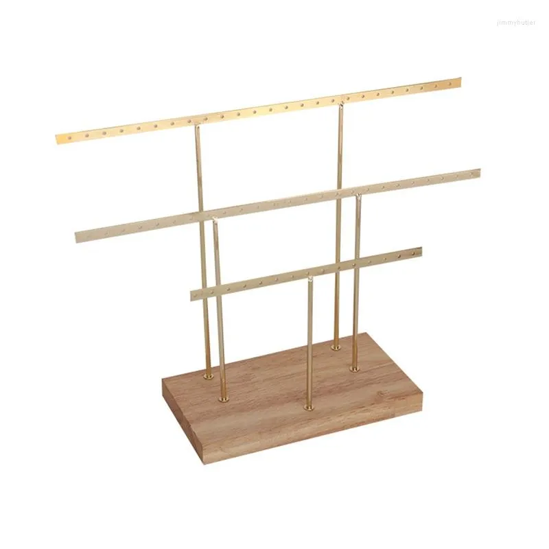 Titta p￥ l￥dor som h￤nger smycken Display Rack Tree Organizer Metal f￶r att h￥lla kvinnliga smycken ￶rh￤ngen ringar halsband ￖron studh￤nge