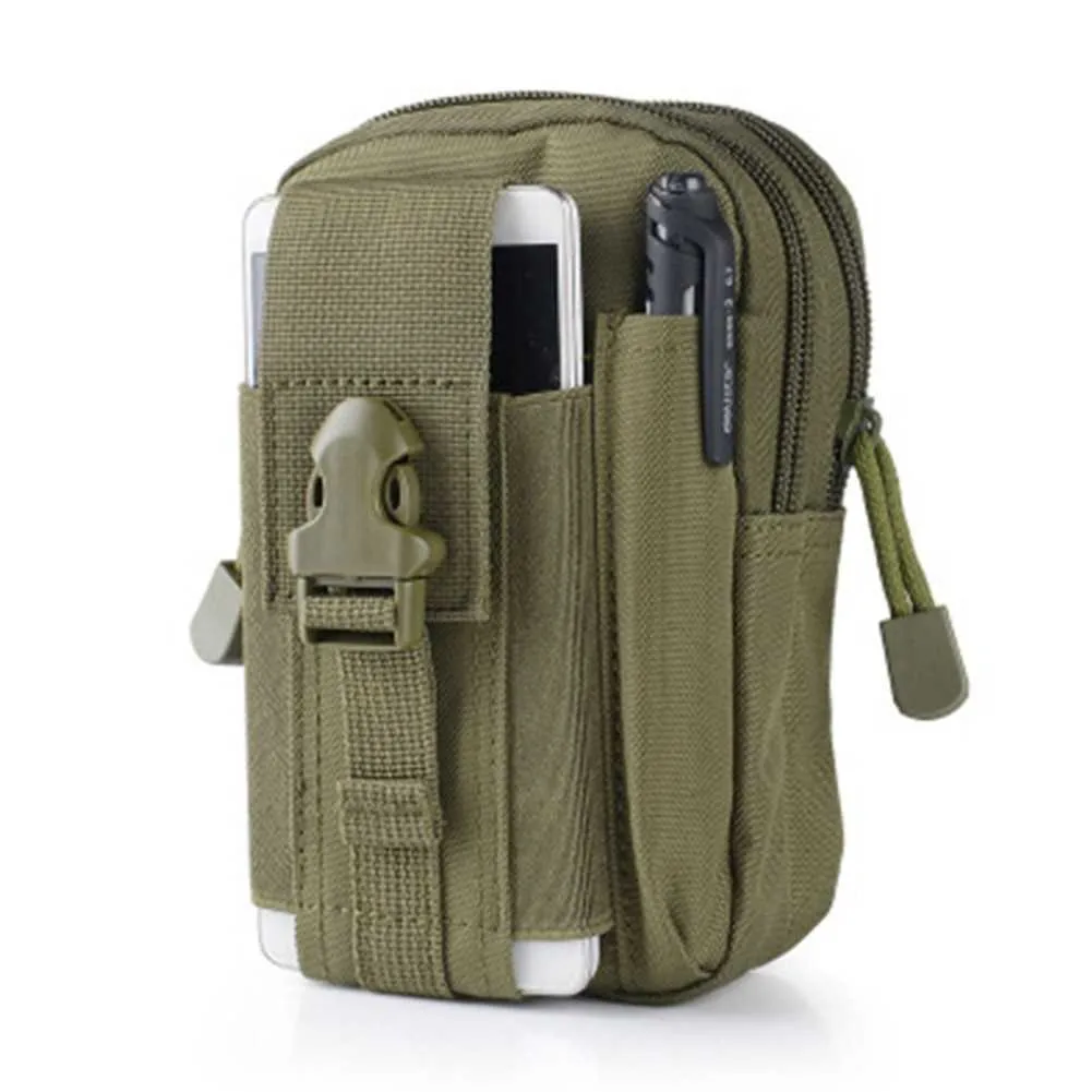 Hiking Bags Tactical Waist Pouch Travel Camping Bag Phone Pouch Holster Purse Men Women Hiking Waist Belt Storage Holders L221014