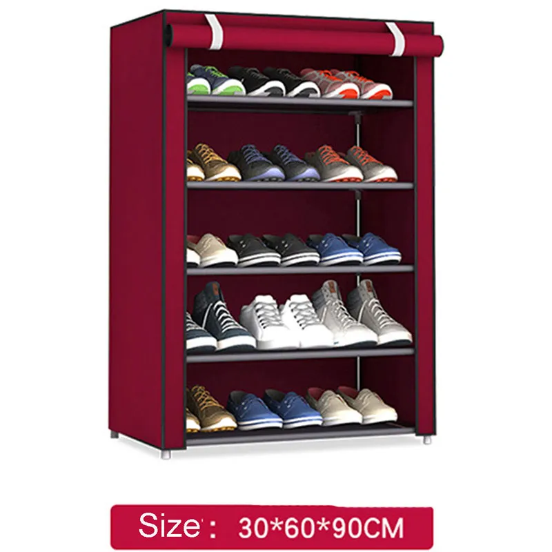 Non Woven Fabric Shoe Rack Red Gray Coffee Hallway Cabinet Organizer Holder For DIY Home Centre Wardrobe 3 4 5 6 8 Layers From Libaifang 41.67 DHgate.Com