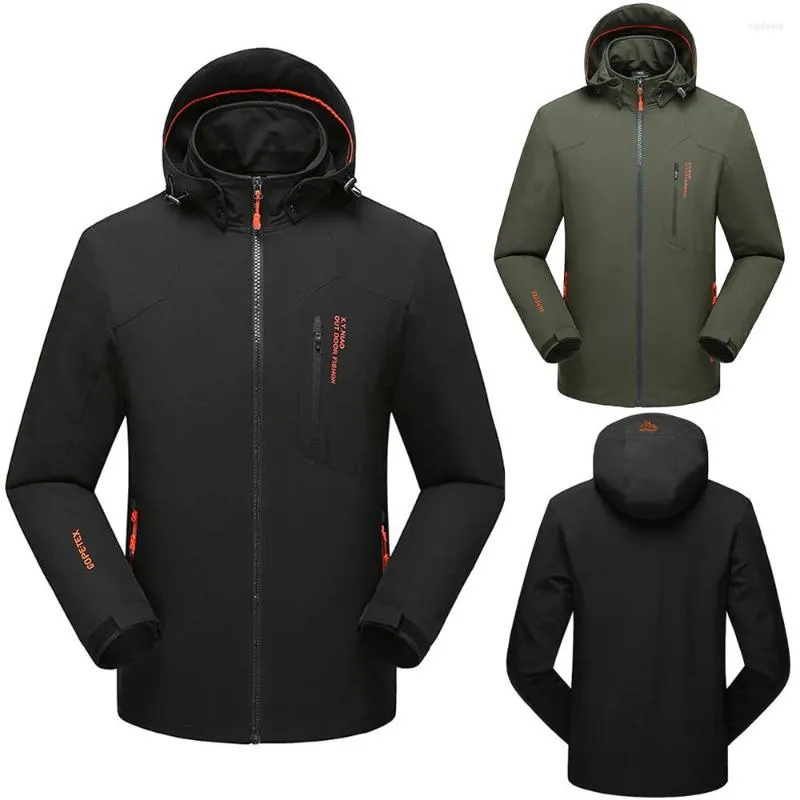 Vestes d'extérieur Automne Hiver Veste Coupe-Vent Imperméable Chasse Coupe-Vent Manteau De Ski Randonnée Pluie Camping Ski Grande Taille Vêtements