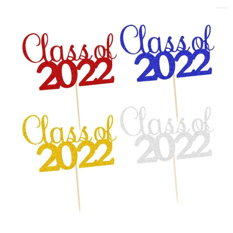 Festivo Supplies 5pcs Classe de 2022 Cupcake Topper Decoration for Parabéns Grad College Party Birthday Birthday Ornament