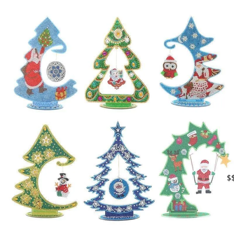 luminous Diamond Painting Christmas tree decoration craft pendant JNB16396