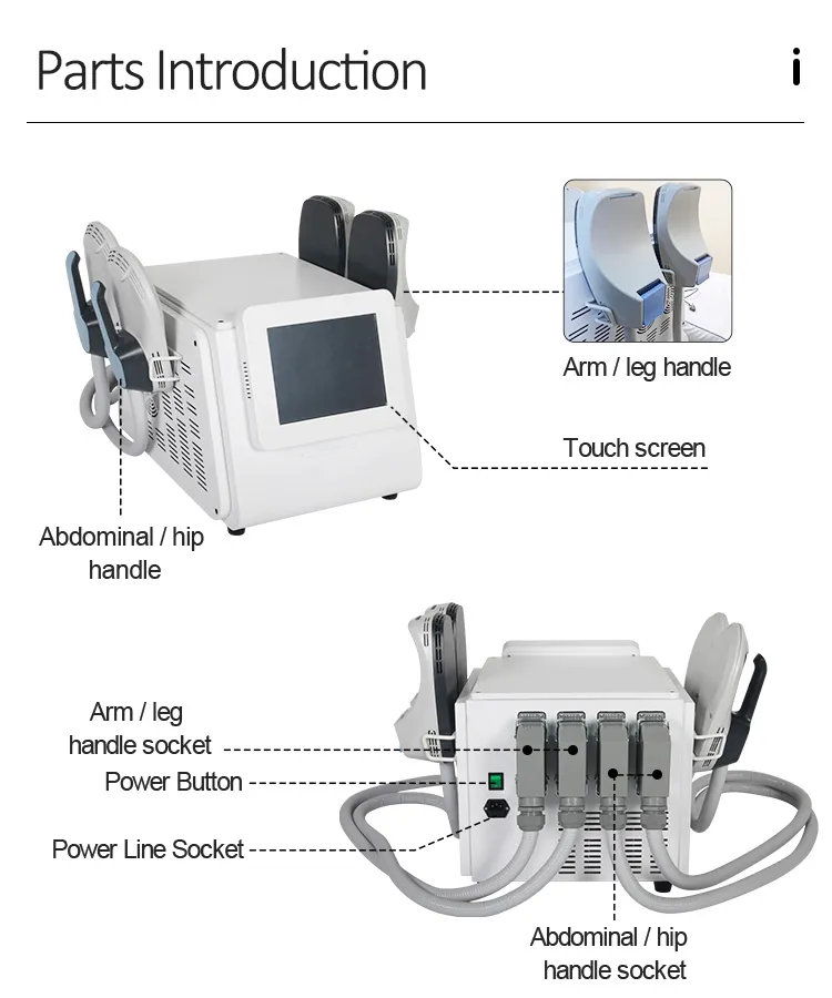 4 handles EMS tesla pelvic floor stimulator device beauty salon equipment personal care & beauty appliances