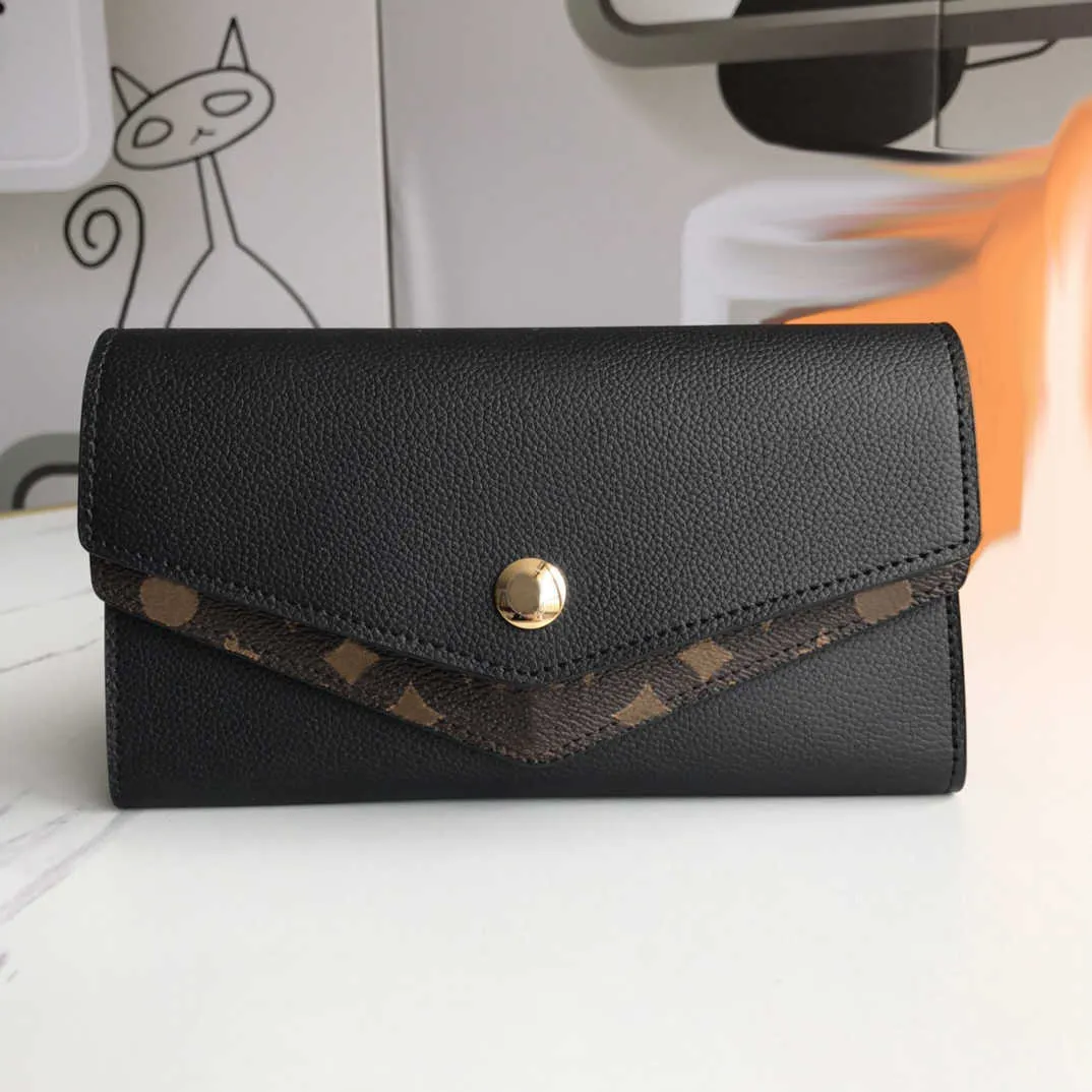 2022 Fashion Designers Zippy WALLET Portafogli con cerniera in pelle da donna da uomo Fiori di alta qualità Portamonete Borse Porta carte lungo Pochette con scatola