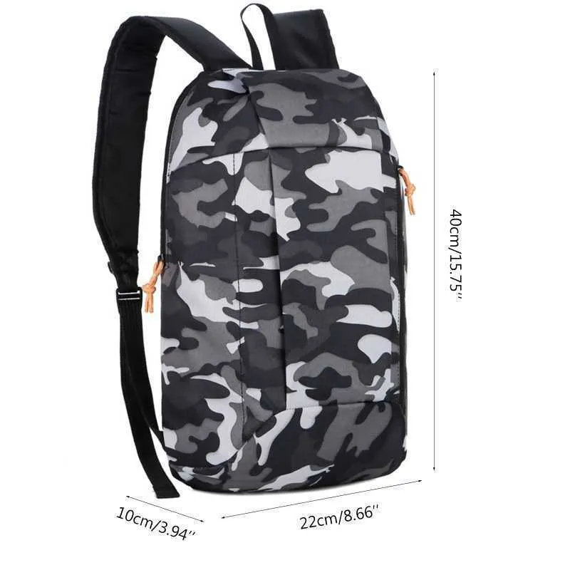 Sacs de randonnée Sport léger Camouflage sac à dos voyage alpinisme sac fermeture éclair réglable ceinture Camping hommes dames enfants L221014