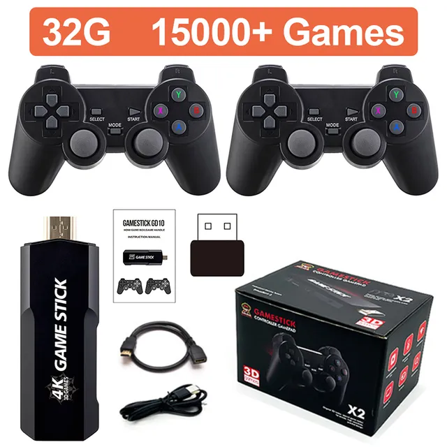 GD10 4K Retro Video Game Console With 2.4G Wireless Controllers, Preloaded  With 40000+ Games, HD EmuELEC4.3 System From Sun_shop2014, $31.51