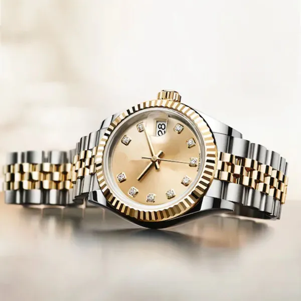designer horloges dameshorloges hoge kwaliteit 28 mm / 31 mm automatisch uurwerk mode waterdichte saffier paar horloge mode