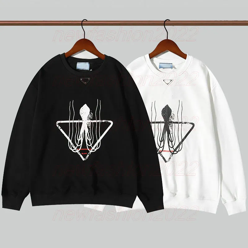 Büyük boy logo baskı forması sweatshirt erkekler kadınlar kapüşonlu gündelik sweatshirtler kadın hoodies spor hoodie polar siyah beyaz kapüşon minimalizm çift kıyafetler 002