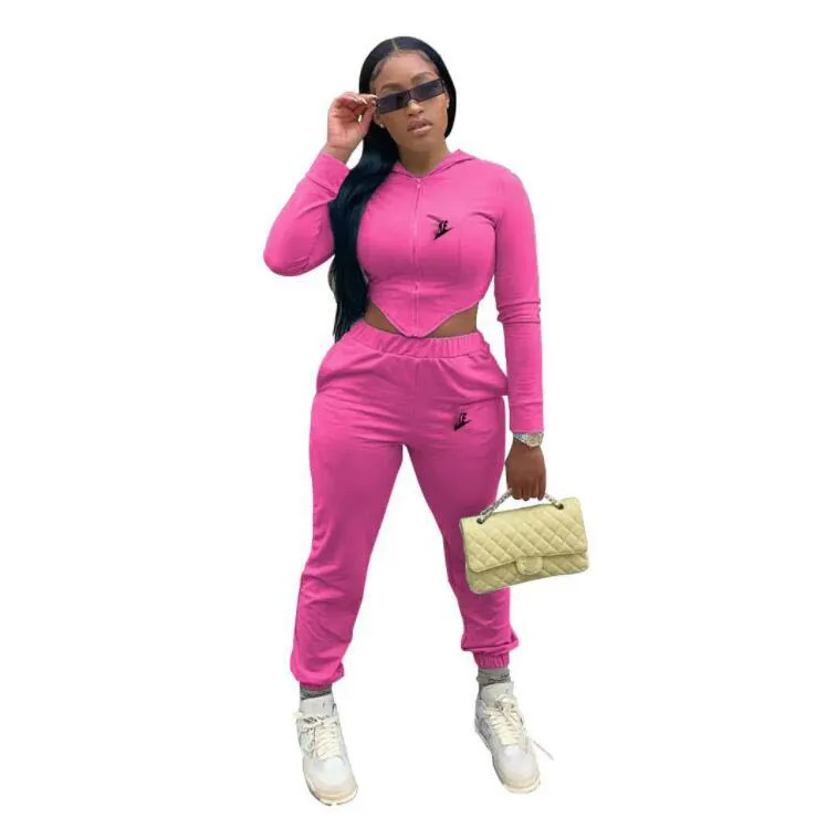 Fall Tracksuits Women Cotton Two Pieces Pants Ooutfits Casual Long Sleeve Sweatpants And Hoodie Cardigan Jacket Jogger Set Fashion Sweatsuits N987#