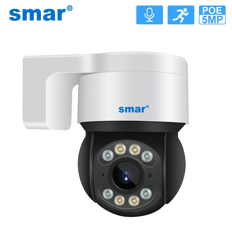 IP -камеры Smar Poe Ptz Camera 5MP 2MP Outdoor Audio Audio