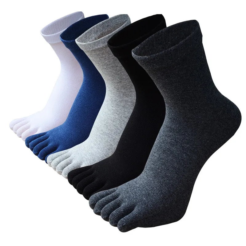 Of Mens Cotton Thumb Socks Large Size, Thick, Five Finger Design In Solid  Black Color Calcetines Ortopedicos From Daboluomi, $14.06