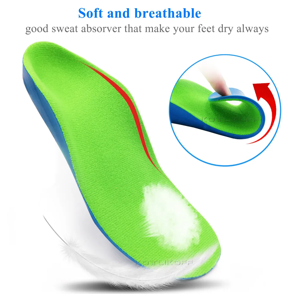 Kids Orthotics Insoles Professional Arch Orthotic Support Insole Correction Care Tool For Kid Foot Foot Shoe Cushion