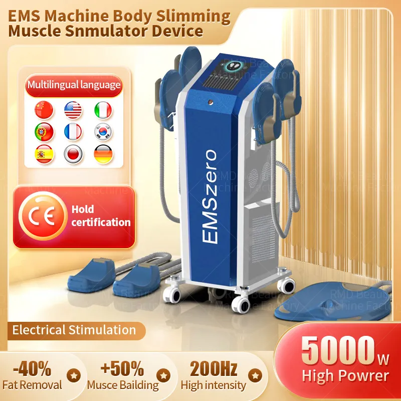 6500W högintensiv RF-utrustning 14Tesla DLS-EMSLIM HI-EMT Neo Body Eliminera EMSzero Sculpting Beauty Machine