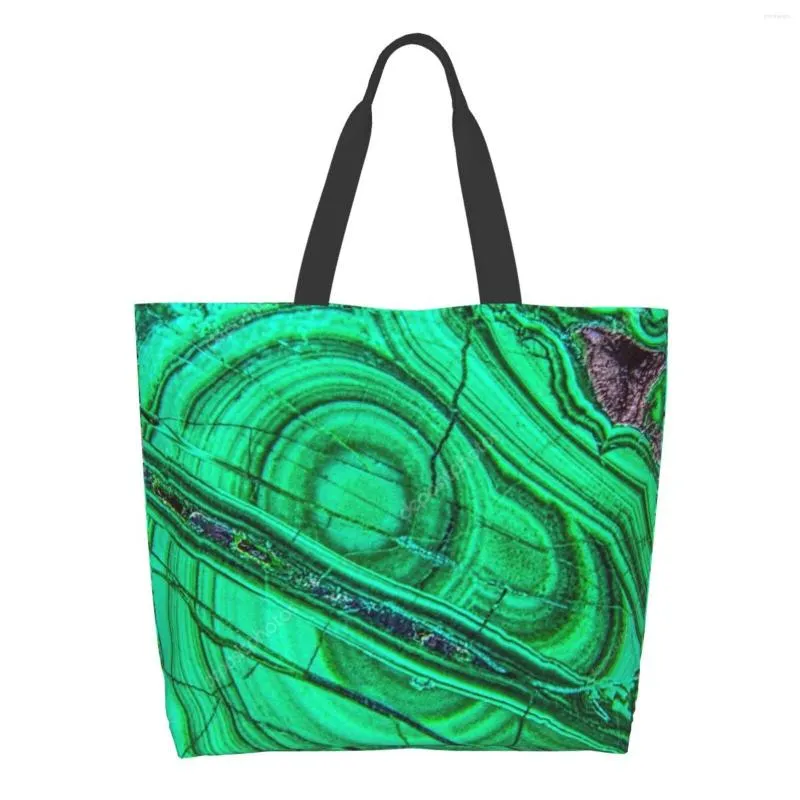 Borse portaoggetti Borsa grande per la spesa per donna Borsa riutilizzabile per la spesa a spalla per la scuola da spiaggia Tela casual Marmo Verde Legno