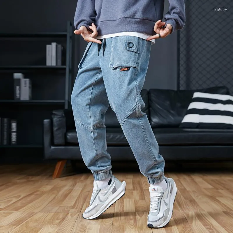 Casual lading lading sweatpants heren voor heren heren herfst en winter kleine voeten gesloten sportbroek modieuze streetwear m-8xl