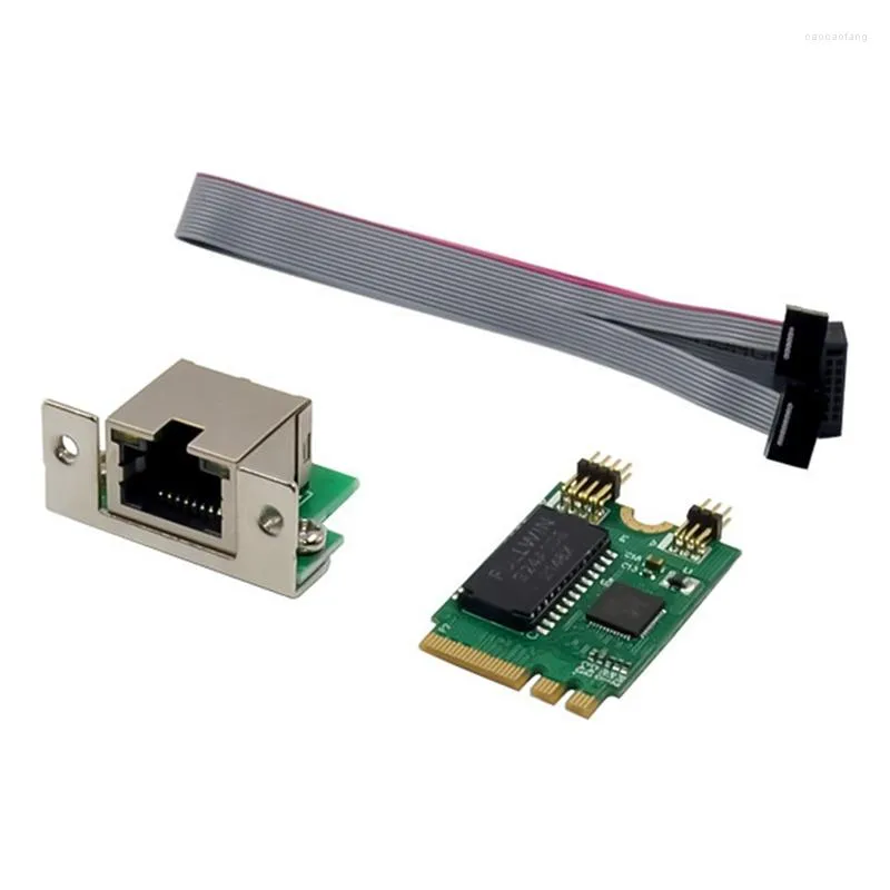Câbles d'ordinateur Mini PCIe Network Card M.2 A E à RTL8111F Gigabit Ethernet Single Port RJ45
