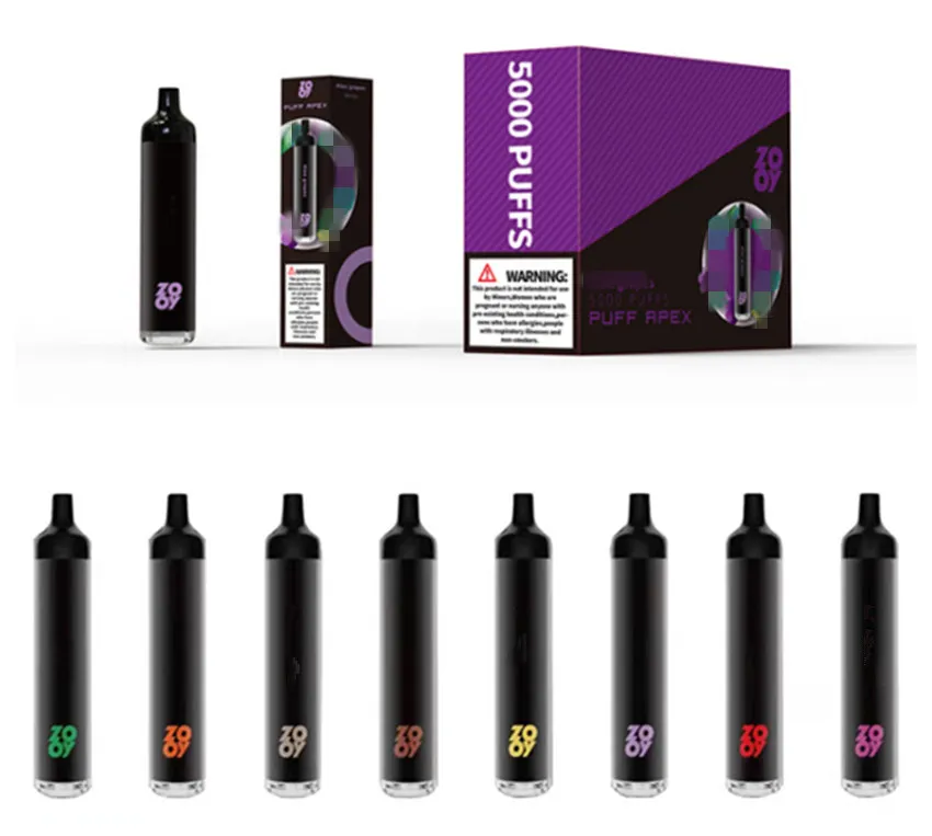 Elektronische Sigaret Wegwerp Vape Pen ZOOY 5000 bladerdeeg APEX Oplaadbare mesh-spoel 650mAh Batterij 12ml Pod Vaporizer Starter Kit vs RandM