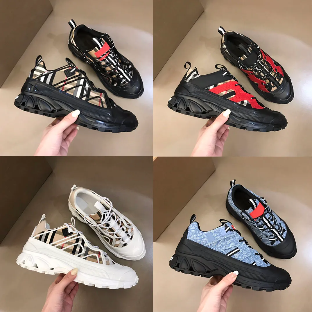 Designer Men Sneakers Striped Casual Shoes Arthur Shoe Vintage Platform Trainers Suede Leather Sneaker With Box Size 39 45 From 74 78 DHgate