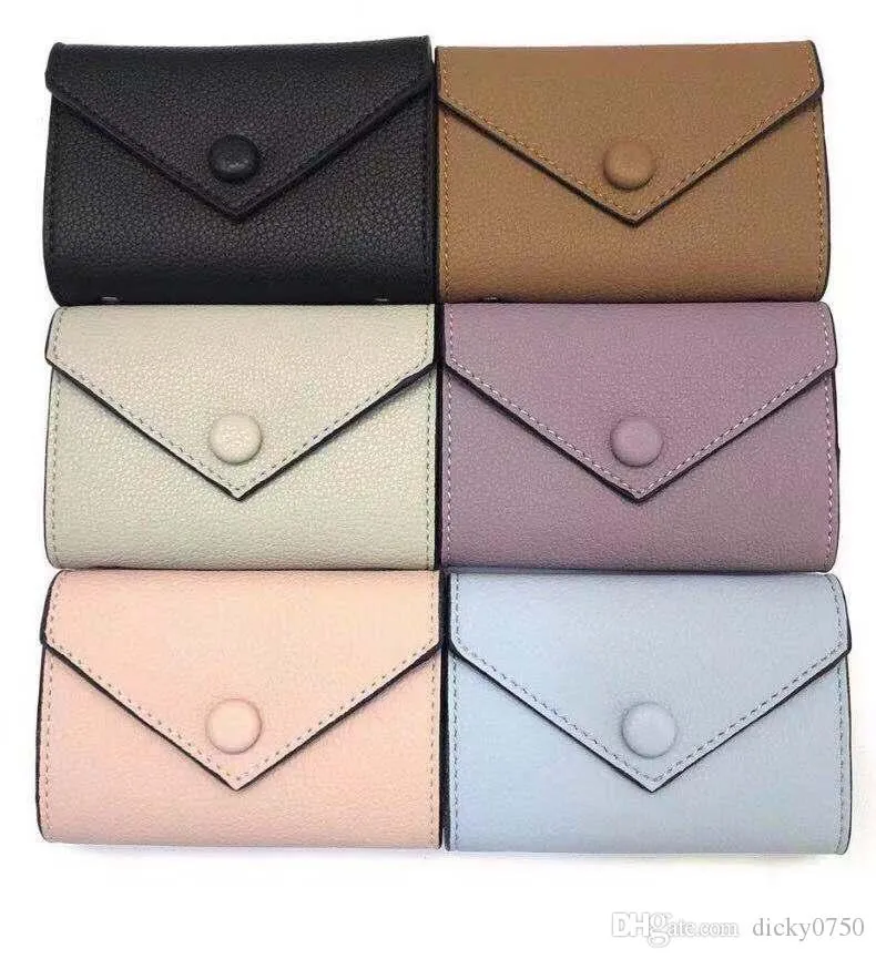 women multicolor designer short Coin Purses wallet Wholesale leather for Card holder women purse classic zipper pocket Victorine