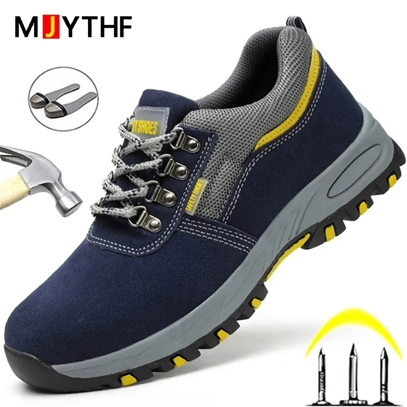 Safety Shoes Male Indestructible Work Puncture Proof Sneakers Men Non ...