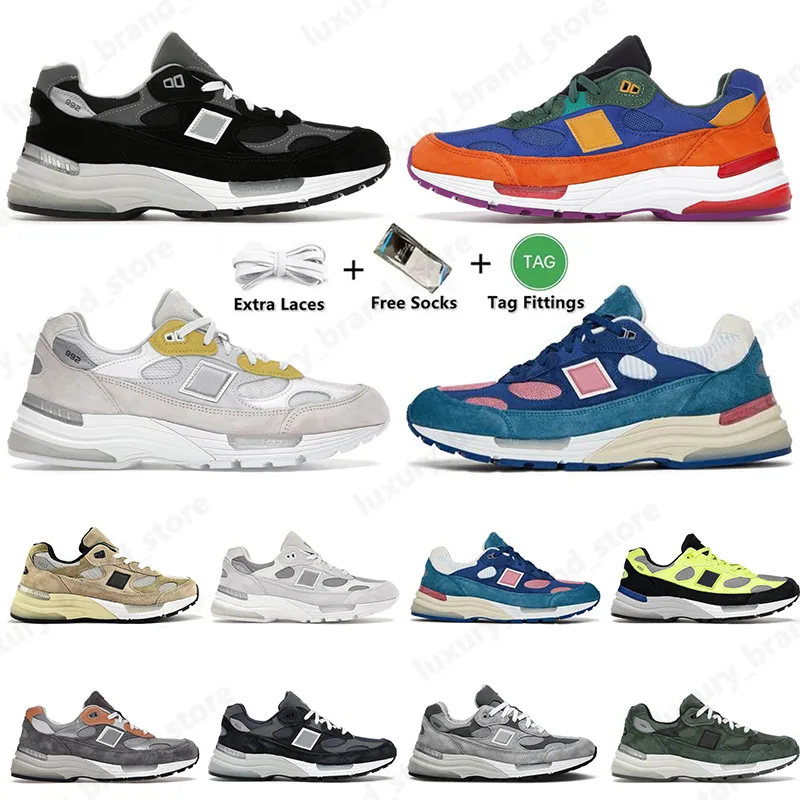 New Fashion B992 992 Running Shoes BB992 Skate Black Grey Suede Tropical PaperBoy Fried Egg JJJJound Green Multi-Color Men Women Sports Low Platform Sneakers