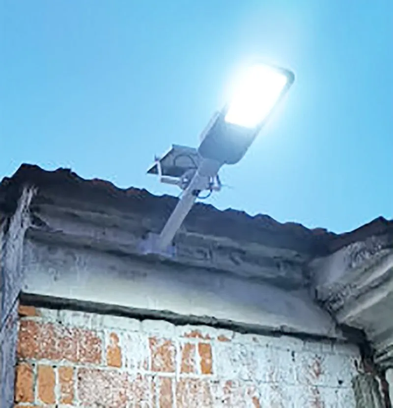 Solar Street Light Lamp Outdoor Courtyard LED Wall Hulb Fj￤rrvattent￤t l￤mplig f￶r yttre tr￤dg￥rdspool Gara